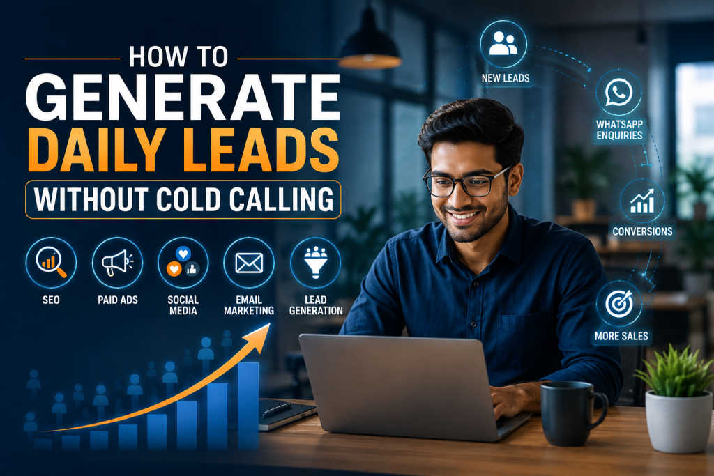How to Generate Daily Leads Without Cold Calling using Online Lead Generation