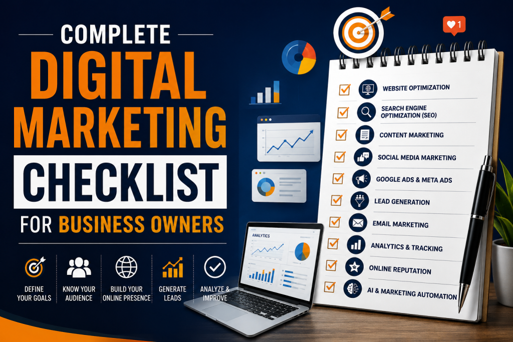 Complete digital marketing checklist for business owners