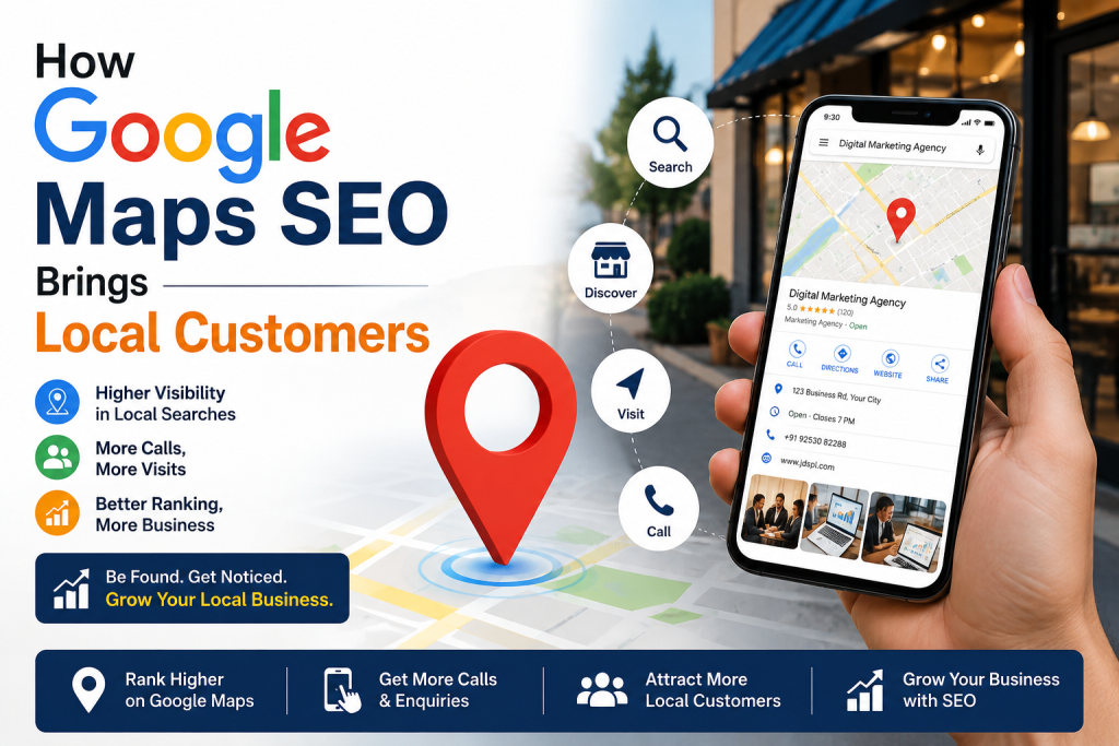Google Maps SEO helping local businesses attract customers through better local search visibility