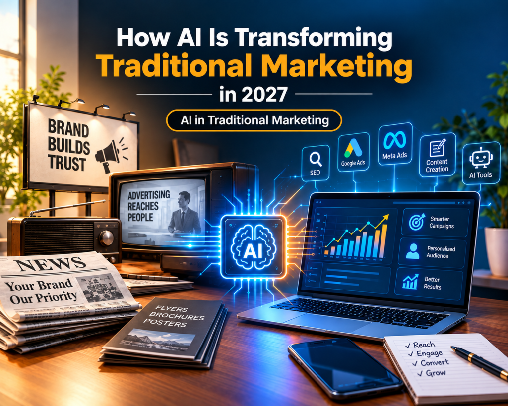 AI in Traditional Marketing transforming advertising and digital strategies in 2027