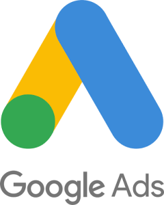 Google Ads letter A icon with text logo