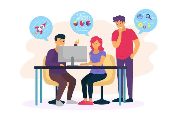 Team adapting to continuous learning and strategy building using AI in digital marketing