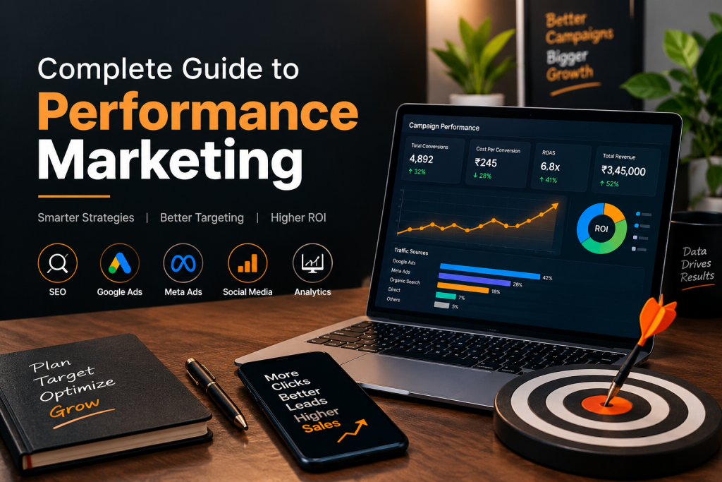 Complete Guide to Performance Marketing with Google Ads, Meta Ads, SEO and Analytics