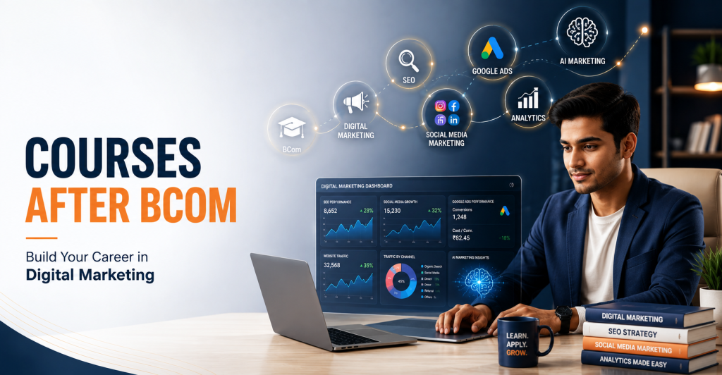 Courses after BCom with digital marketing career opportunities